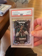2023 Tanner McKee Prizm Variation No Huddle Rookie PSA 10 Eagles QB #319 POP 7