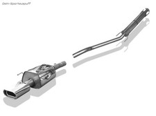 Fox Komplettanlage ab Kat Opel Astra G Coupe u. Cabrio 135x80mm flachoval