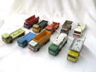 SELECTION OF 10 VINTAGE MATCHBOX 1:75 SERIES LESNEY LORRIES FOR SPARES / REPAIR