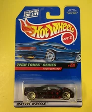 1997 Hot Wheels Tech Tones Series Avus Quattro #4of 4 cars black  carded Audi