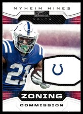 Nyheim Hines #ZC-24 2020 Panini Playbook Zoning Commission Indianapolis Colts