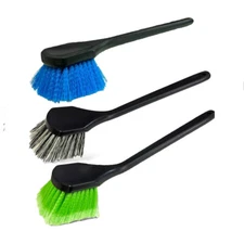 Car Tire Wheel Wash Detail Brush 20" Long Straight Handle 2" Soft Bristle-G