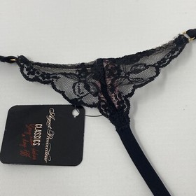 Agent Provocateur Joseline Black Thong AP4 Large NWT