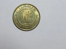 Old Amusement Token - Iron Mike Mastil Pitching Machine small letters reverse