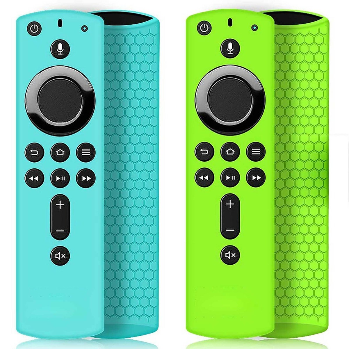 CUSTODIA SILICONE COVER TELECOMANDO PROTETTIVA PER FIRE TV STICK LITE 2020 ALEXA (Azzurro