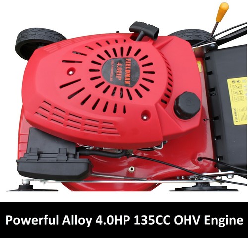 NEW Self Propelled 18" 4 Stroke 4HP 4 Swing Blade Lawn Mower 135cc 55L Catcher - Picture 11 of 11