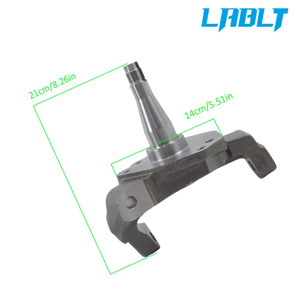 LABLT Pair Forged Steel 1-piece 2" Drop Spindles For 74-78 Ford Mustang II Pinto - Image 4 of 4