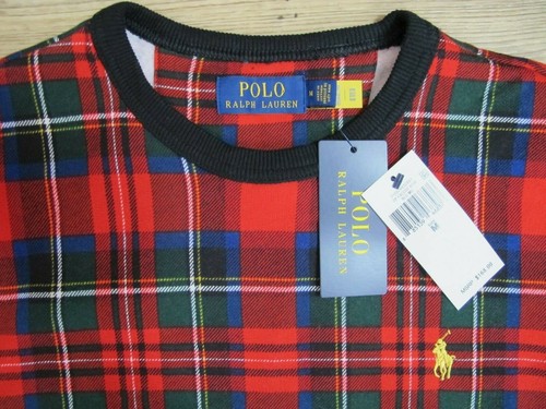 Polo Ralph Lauren Tartan Buffalo Check Plaid Pullover Sweater $168 ~ Size Medium - Picture 5 of 9
