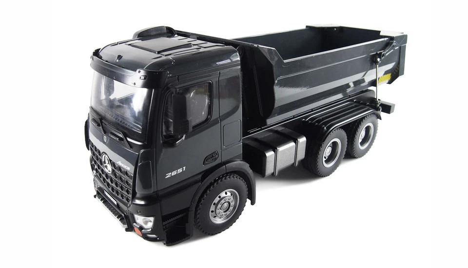 Mercedes Arocs LKW Kipper Metall 1:14, 2,4GHz RTR - Anthrazit / schwarz - Bild 4 von 4