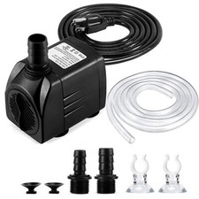 CWKJ Fountain Pump, 400GPH(25W 1500L/H) Submersible Water Durable Outdoor Pum...