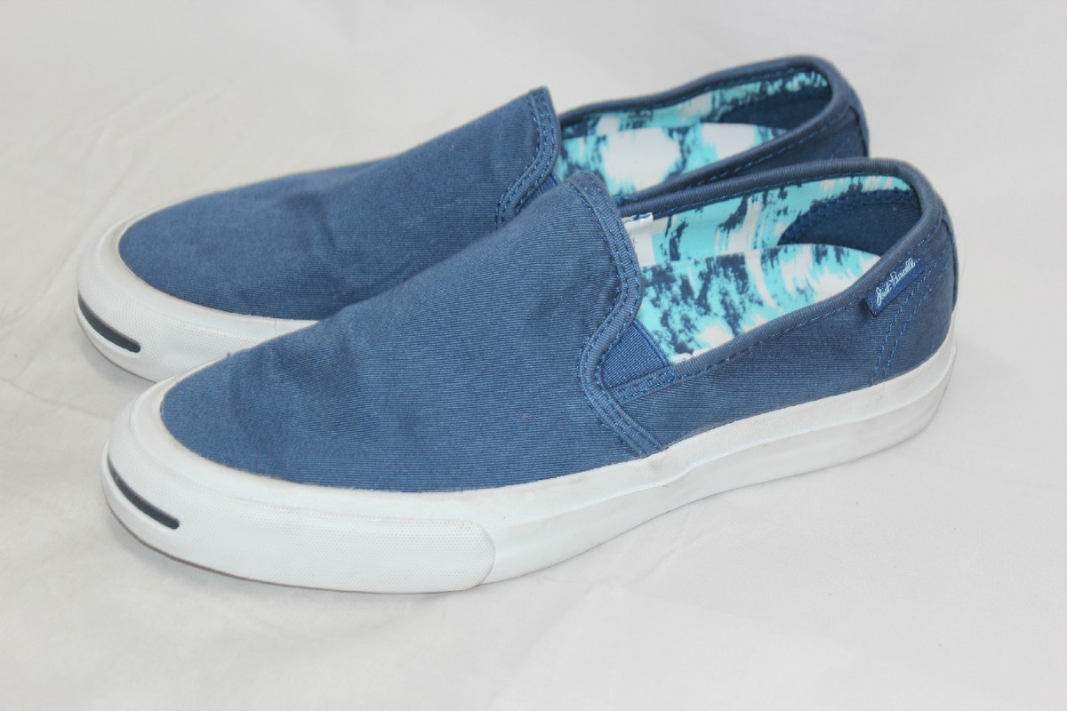 Womens Converse Jack Purcell Slip On Sneaker - Navy Blue