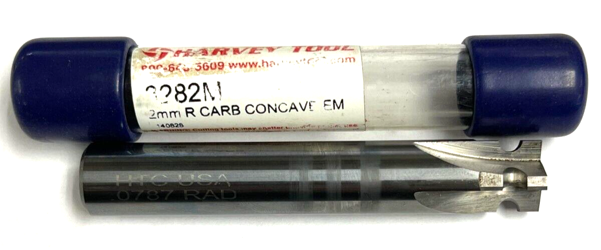 HARVEY TOOL CONCAVE RADIUS END MILL 3282M 1/2" MILL DIA. 3" OAL 1/2
