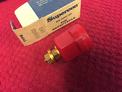 Superior Electric RP50GR  RED Conn Electrical Snap-On Pnl Receptacle Positive