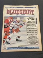 New York Rangers Blueshirt Bulletin Radek Dvorak Mathieu Schneider Issue 87 2000