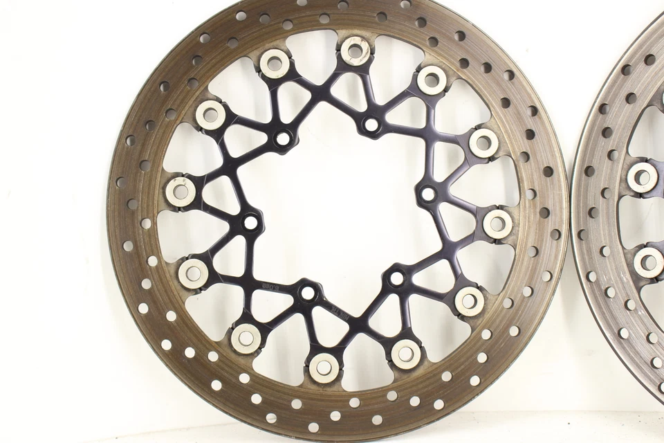 2011 SUZUKI GSXR1000 FRONT LEFT RIGHT BRAKE ROTORS DISCS 59210-37H10 - Image 3 of 4