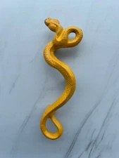 Vintage Style Cast Iron Yellow Snake Decor Door Gate Handle Home Hardware