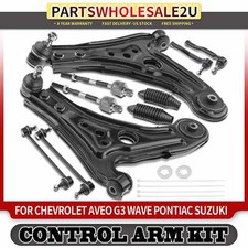 10x Front Control Arm w/ Ball Joint Tie Rod Sway Bar for Chevy Aveo5 Pontiac G3