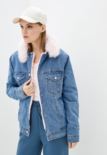 DASTI Faux Fur Sherpa Jean Jacket for 