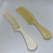 Vintage Goody Comb Hair Detangler Ivory White Unbreakable 6.5 Made In USA