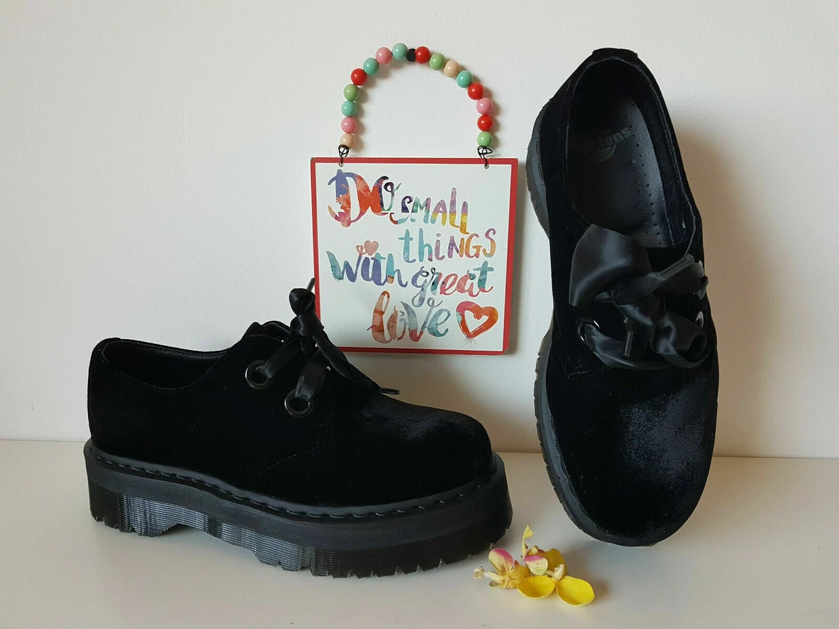 Dr Martens 1461 velvet Holly Jadon platform quad chunky 1461 shoes