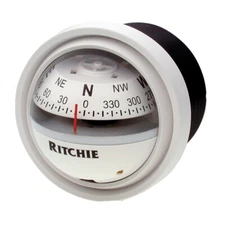 Ritchie V57 Explorer Marine Dash Mount Boat Compass White 12V Lighted 2-3/4"Dial