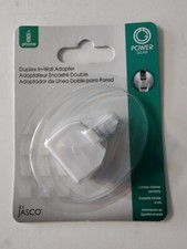 Jasco 76191 Power Gear Duplex In-Wall Phone Splitters Adapters White-Brand New