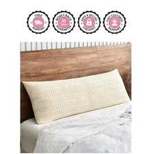 Classic 100% Cotton Waffle Body Pillowcase with Envelope Closure, 20" x 54"