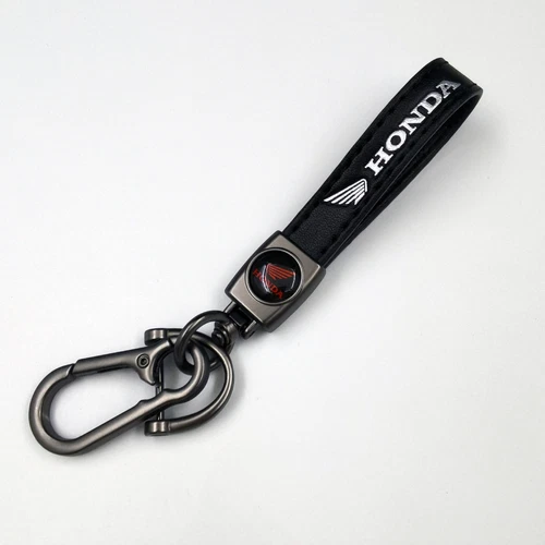 Für Honda Hawk Schlüsselanhänger Auto Leder Lanyards Embleme Keyring Metall - Bild 2 von 3