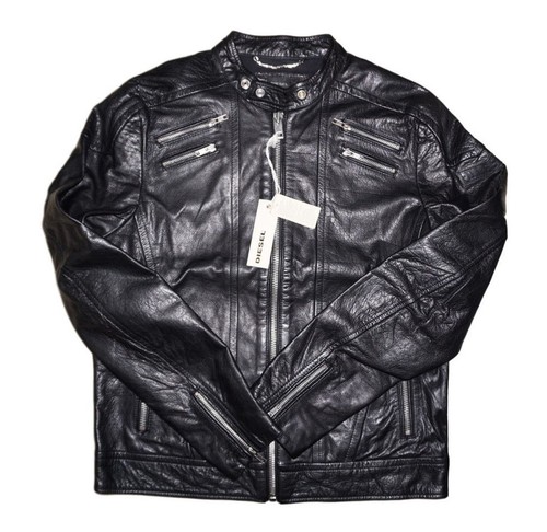 Diesel L-Abbott Negro | Chaquetas De Piel Hombre * Geoportalcuba