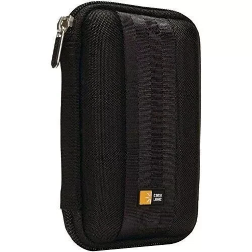 Case Logic QHDC-101 Portable EVA Hard Drive Case - Black 3.75 x 1.6 x 5.75 in