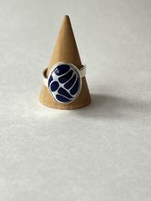 Talavera Design Ring 925 Sterling Silver Artisan Handmade