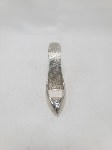 High Heel Flaschenöffner Metall Schuh Neuheit weiß Strass Verzierungen - Bild 6 von 8