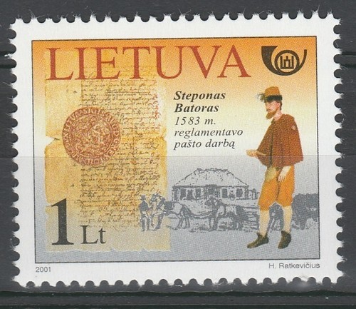 Lithuania 2001 Postal History MNH stamp