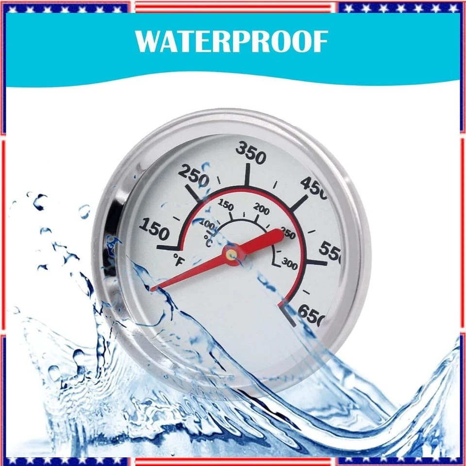 1.8" Lid Temperature Gauge for Charbroil Grill Thermometer Replacement - Image 3 of 4