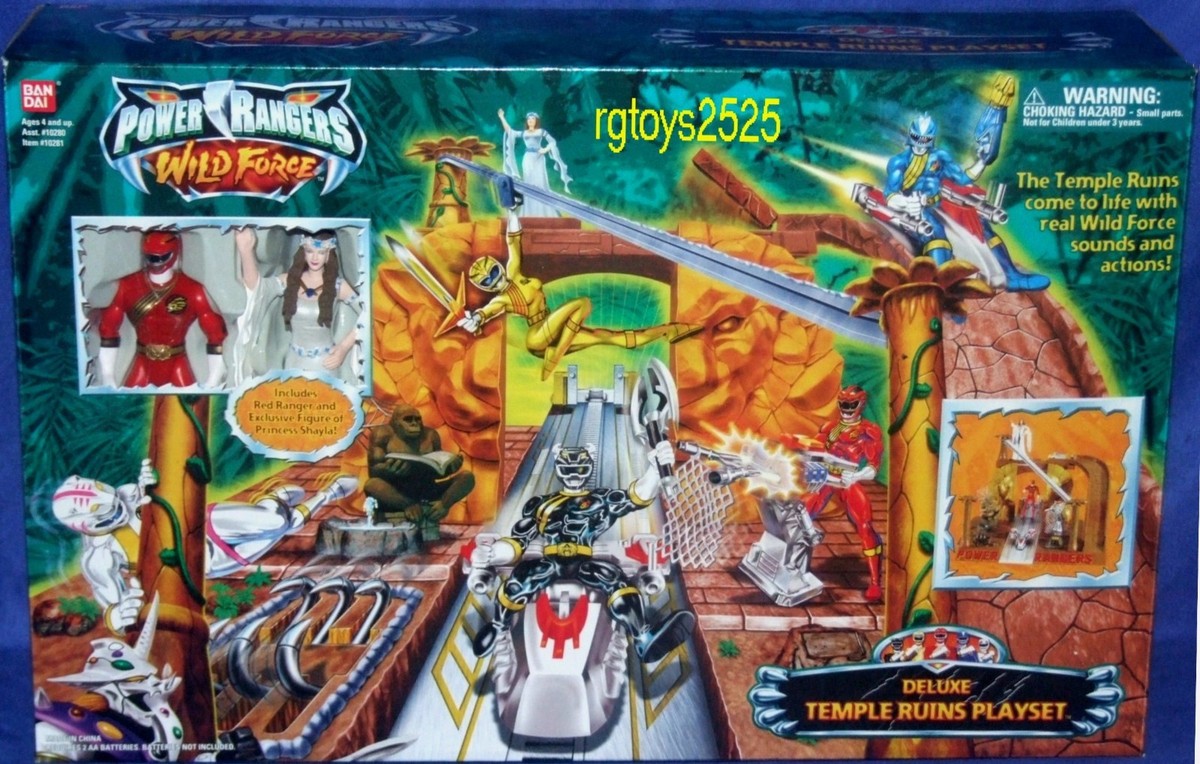 Power Rangers Wild Force Temple Ruins Playset New w Exclusive 5