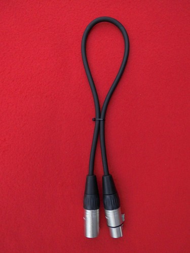 0,5m CABLE XLR con Conector Neutro Audio MICRO 0,5m para Audio DMX Aplicación NUEVO - Imagen 4 de 12