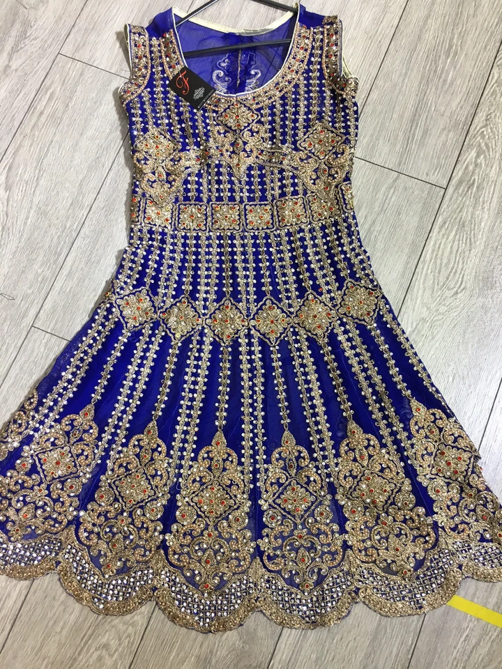 Пакистанская/индийская женщина платье полный 4 изделия полу сшитый наряд - Изображение 2 из 4