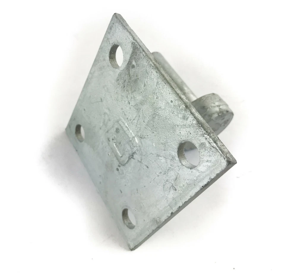 Gate Hanger Hook Plate 100mm 4" Square Pin 19mm 3/4" Heavy Duty Galvanised - Image 2 of 4