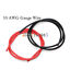 miniatuur 11 - 10/12/14/16 AWG Gauge Wire Flexible Silicone Copper Cables RC Black Red 1M+1M