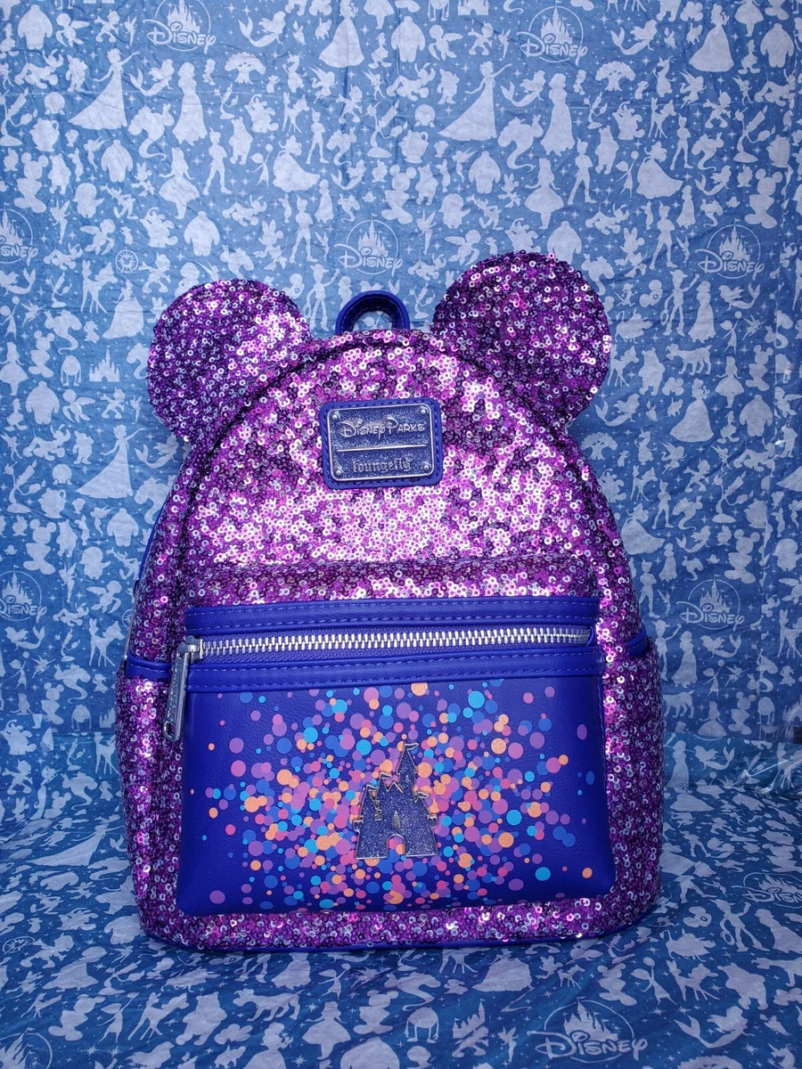 Purple sequin disney backpack sales
