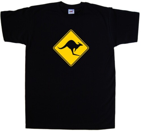 T-Shirt Känguru Warnschild - Bild 1 von 1