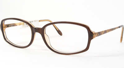 Vintage BVLGARI 419 539 Brown UNIQUE RARE EYEGLASSES 55-17  display picture 1