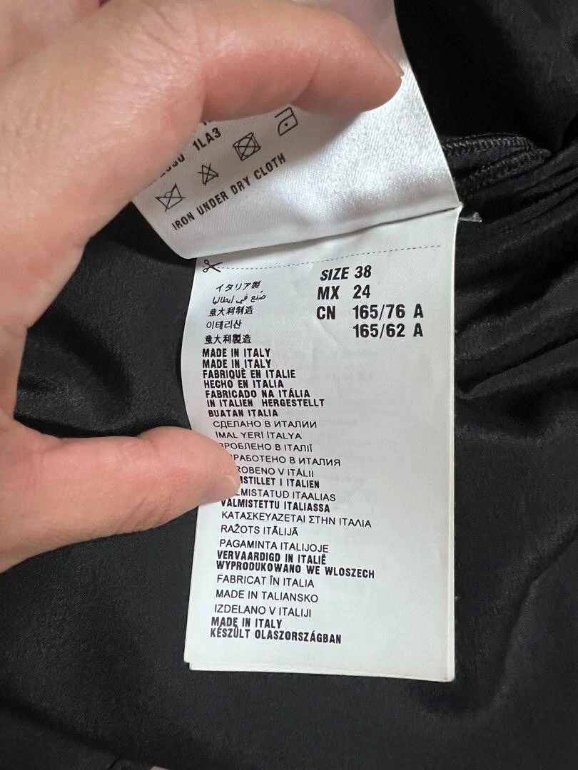 Abito floreale Miu Miu manica corta colore nero rosa taglia 38 S moda donna