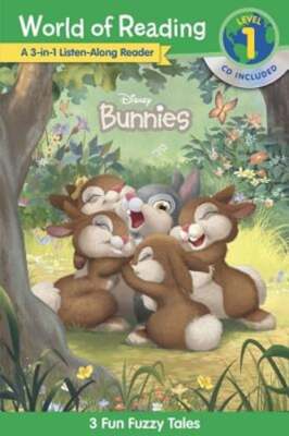 World of Reading: Disney Bunnies 3-In-1 Listen-Along Reader-Level 1: 3 Fun Fuzzy