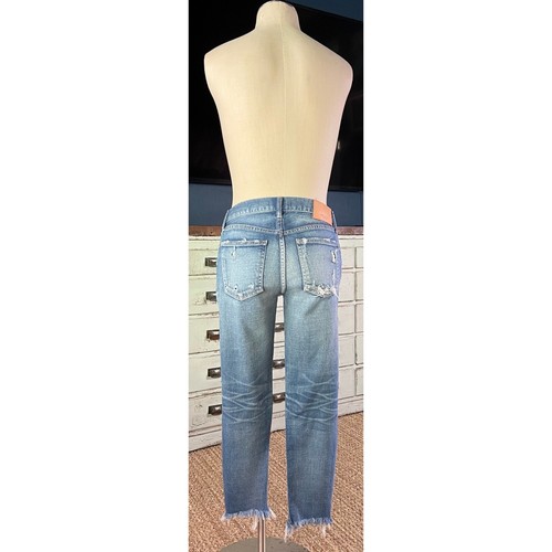 NWT New $369 Moussy Isko Distressed Premium Denim Jeans Size 26 - Picture 9 of 13