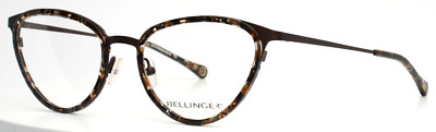 BELLINGER Arc-7 2821 Brown Womens Cat Eye Full Rim Eyeglasses 53-19-135 B:39