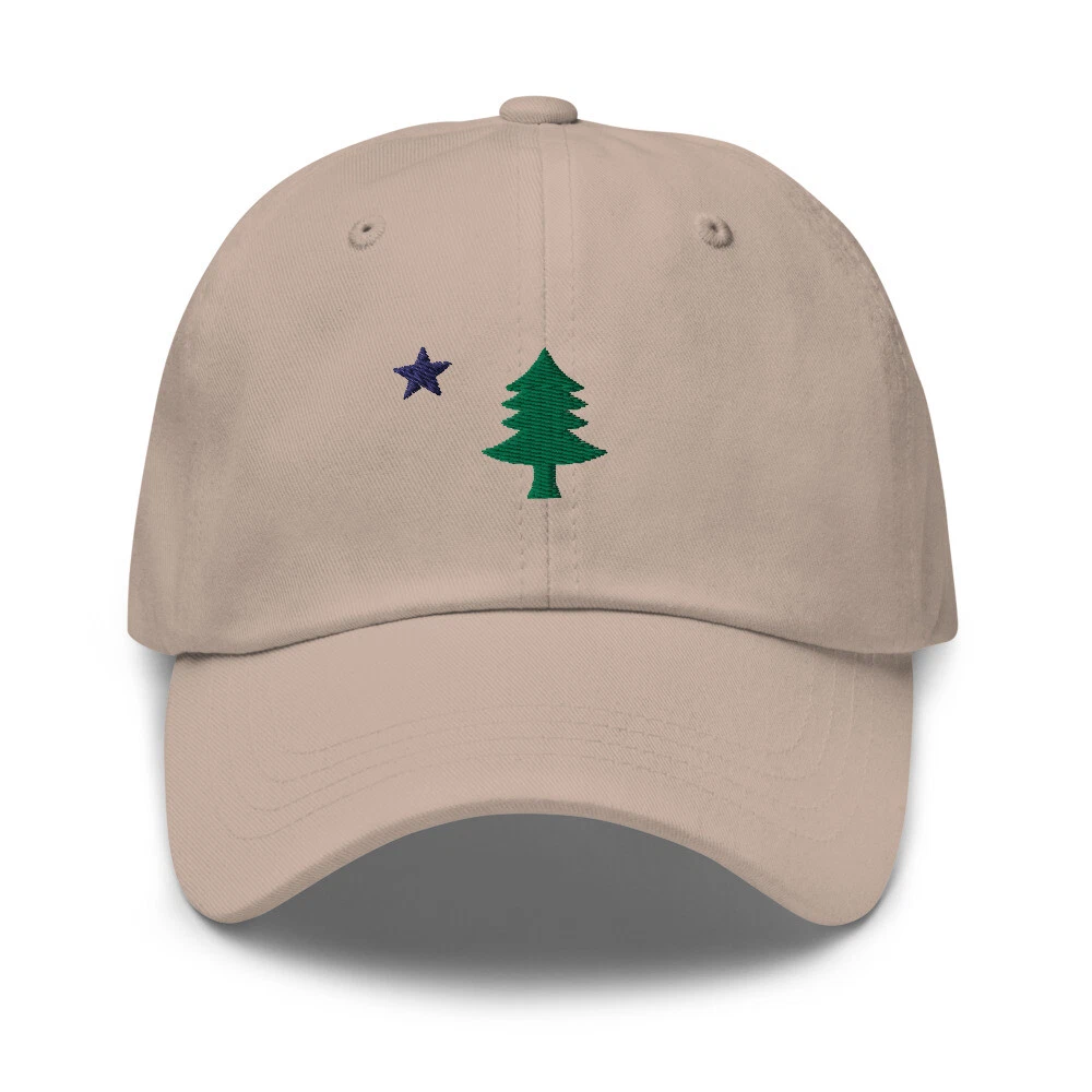 Original Maine State Flag Embroidered Classic Dad Hat 1901 Maine