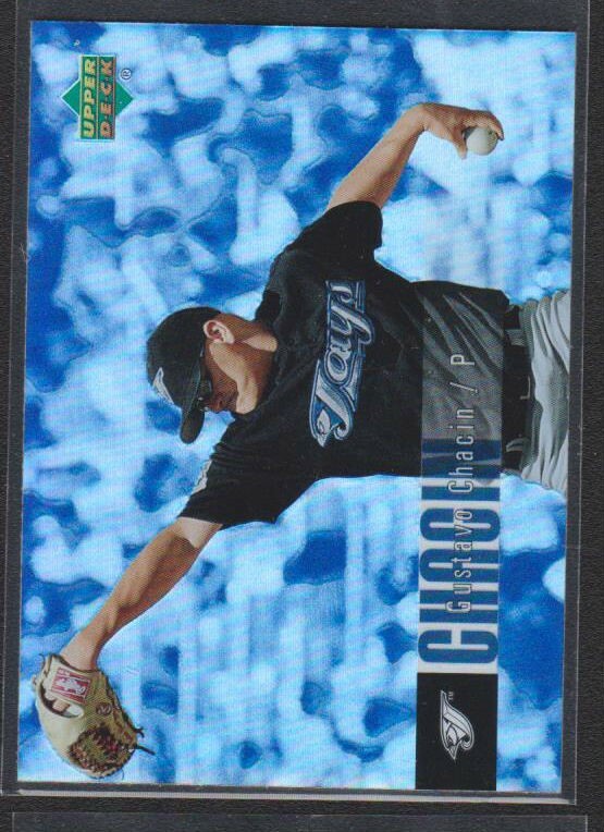 2006 UPPER DECK SPECIAL FX BLUE REFRACTOR #475 GUSTAVO CHACIN BLUE