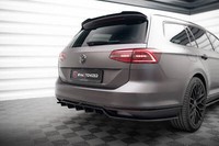Mittlerer Diffusor Ansatz DTM Look FüR VW Passat R-Line B8 Schwarz HeckschüRze