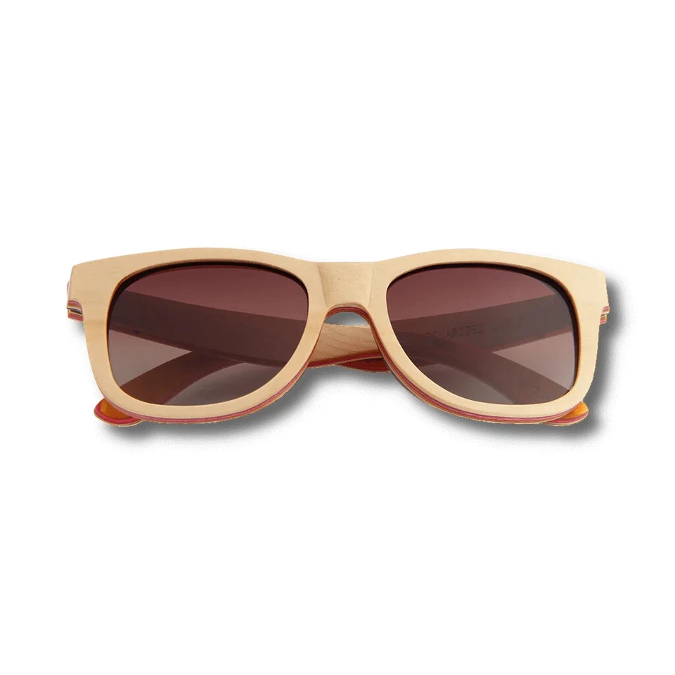 Gafas de sol naturales WUDN recicladas patinaje Kickflip Foto 3 de 4